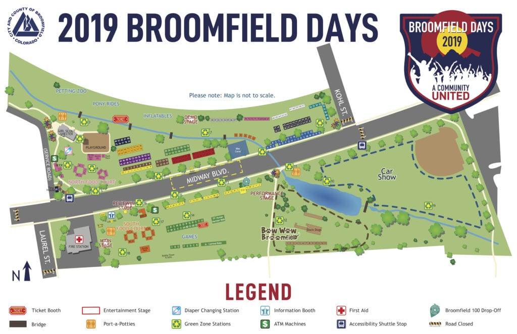Broomfield Days 2019 Map