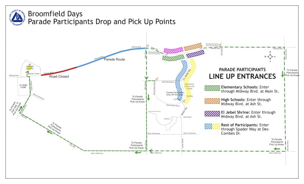 Broomfield Days Parade Route